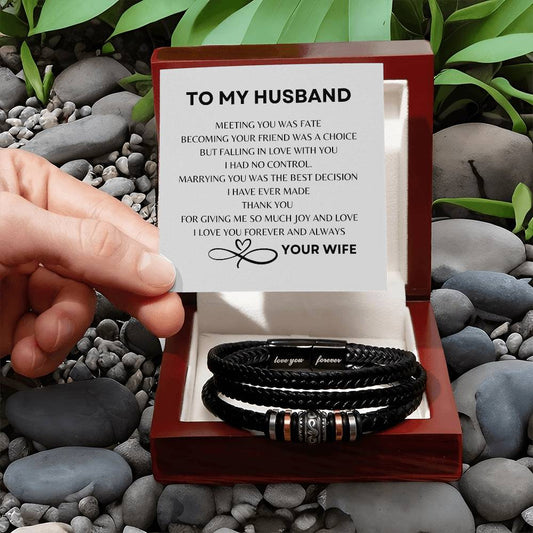 TO MY HUSBAND | LOVE YOU FOREVER BRACELET